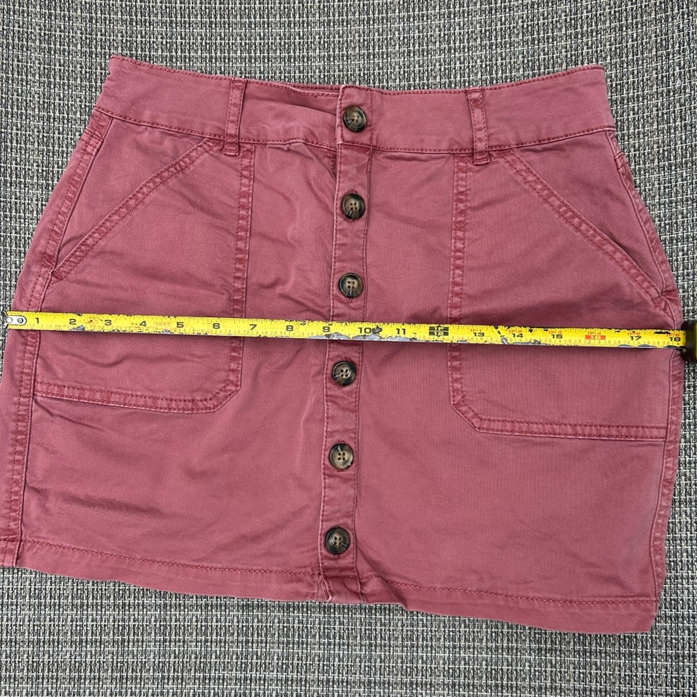 Garage Mauve Button-Down Mini Skirt - Picture 5 of 6